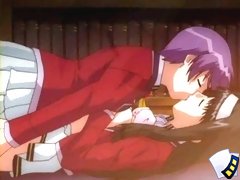 A Video Featuring Animated Scenes With Two Schoolgirls Engaging In Sexual Activities