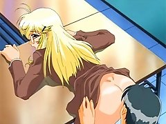 A Naive Blonde Anime Girl Asks For More Intense Sex, As Her Breasts Jiggle