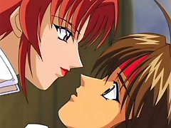 A Stunning Red-headed Animatic Girl With Large Breasts Teaches A Boy About Oral Sex